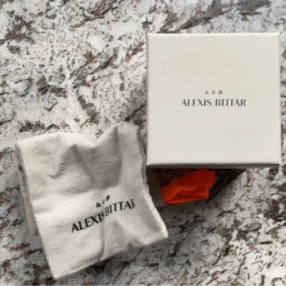 Alexis Bittar Black and Gold Earrings. Show Stoppers! - Picture 4 of 4